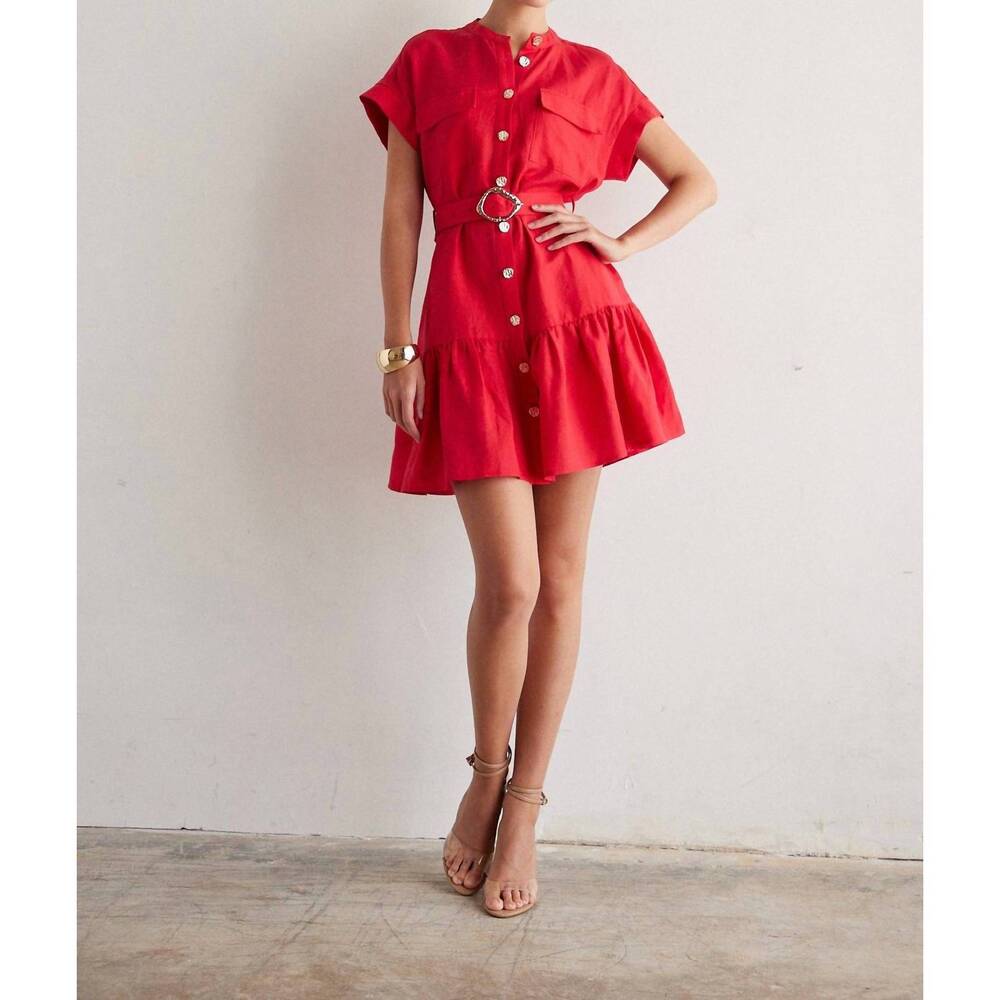 NEW JS71 albany mini dress in red